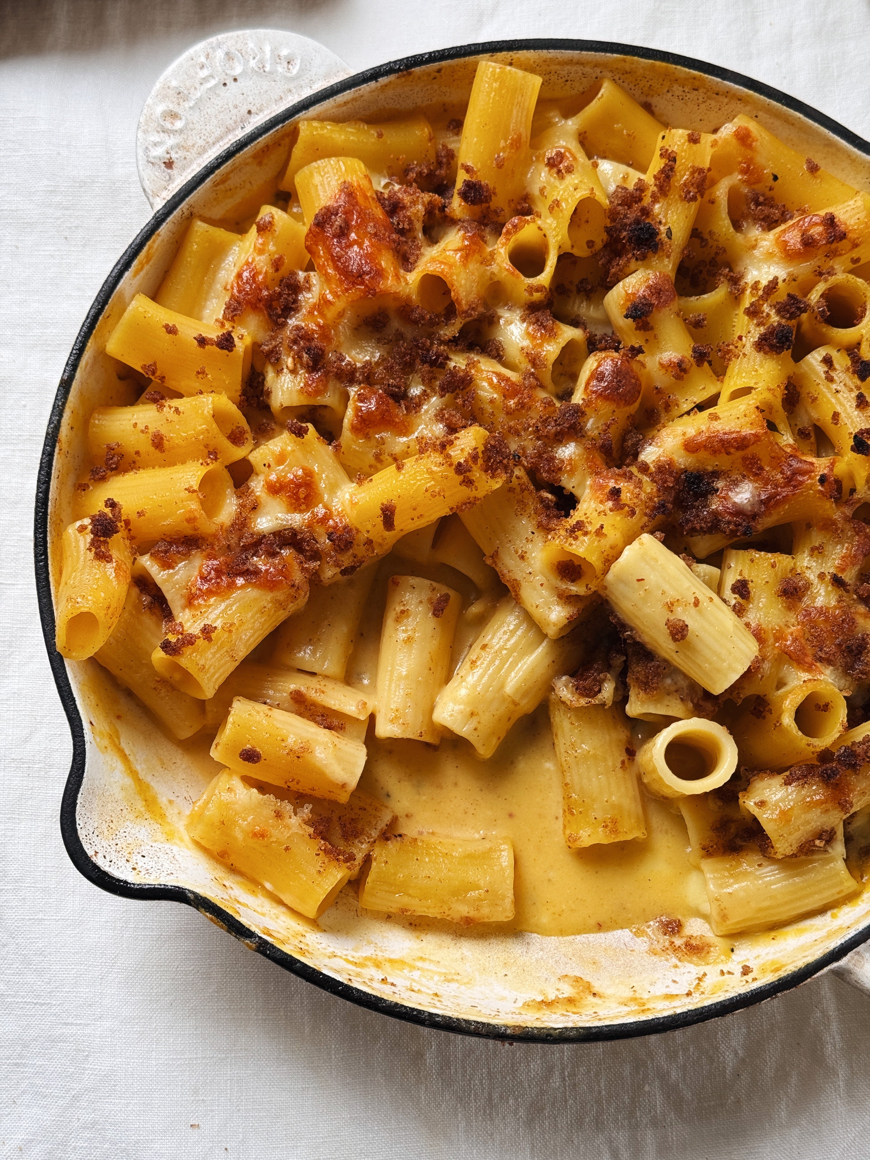 Truffle Mac and Cheese made with Pukara Estate Truffle Extra Virgin Olive Oil