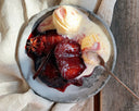 Sticky Spiced Roasted Plums