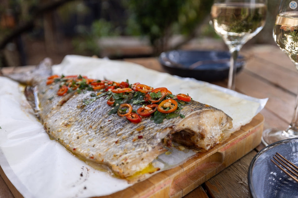 BBQ Whole Striped Trumpeter – Pukara Estate