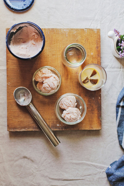 White Balsamic And Rock Melon Sorbet