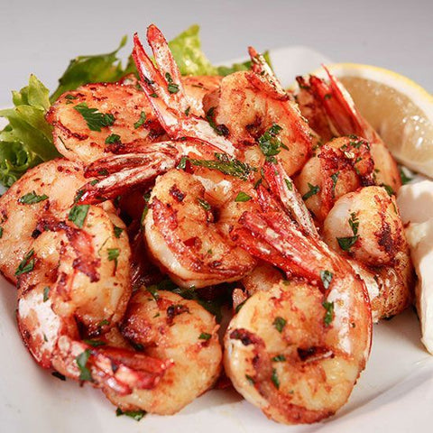 Barbecued Garlic Prawns