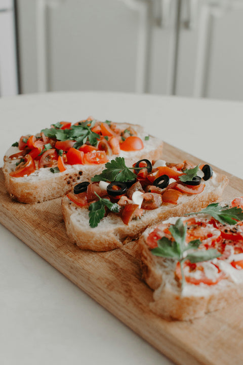 Tomato And Olive Bruschetta