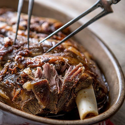 Roast Mushroom & Olive Lamb Shoulder