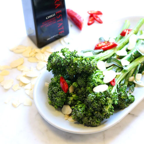 Chilli Broccolini With Slivered Almonds