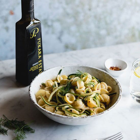 Zucchini and Labne Orecchiette by Ben Milbourne