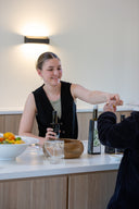 Complimentary olive oil tasting at Pukara Estate Pokolbin