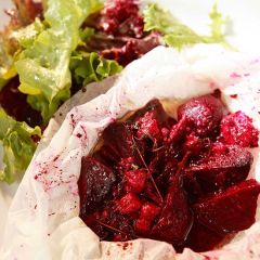 Beetroot & Goats Cheese Parcels