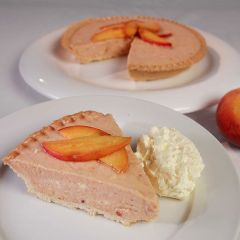 Roasted Peach & Mascarpone Tart